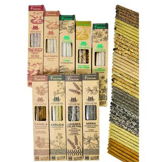 Kit 45 Varetas Incenso Nirvana Natural Premium Com 9 Aromas em Oferta na Shopee