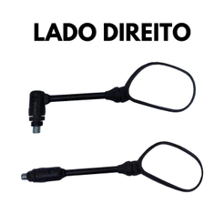 Mini Espelho Retrovisor Articulado Lado Direito YBR 125 Rosca Honda-Modelo Original