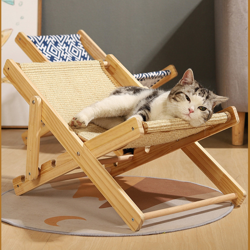 Cama Caminha Cadeira Sofa P/ Gato Arranhador Tecido