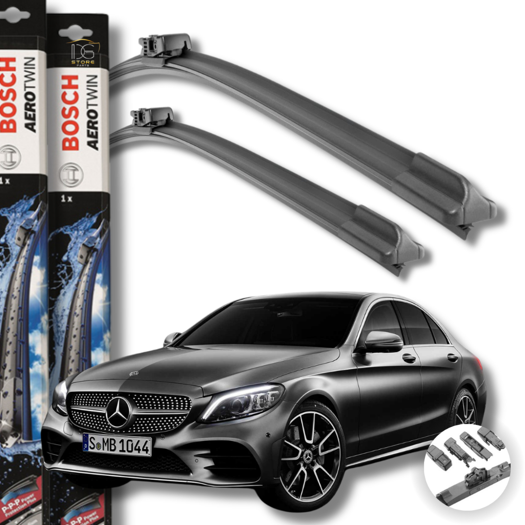 Par Palheta Original Bosch Aerotwin Mercedes C180 2015-2020 em Oferta na Shopee