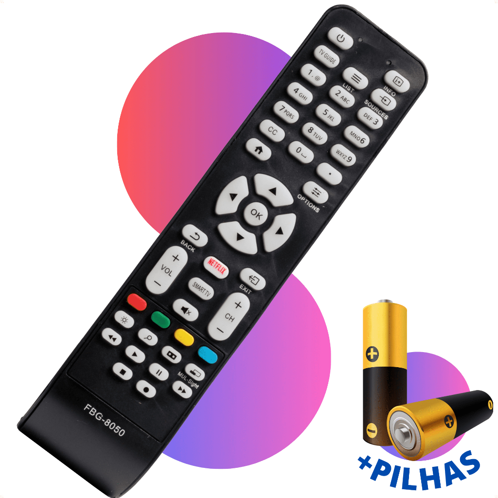 Controle Remoto Aoc Smart Tv Botão Netflix em Oferta na Shopee