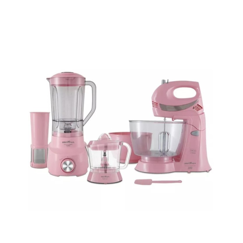 Conjunto Cozinha Britânia BKT51R Rosa 127V