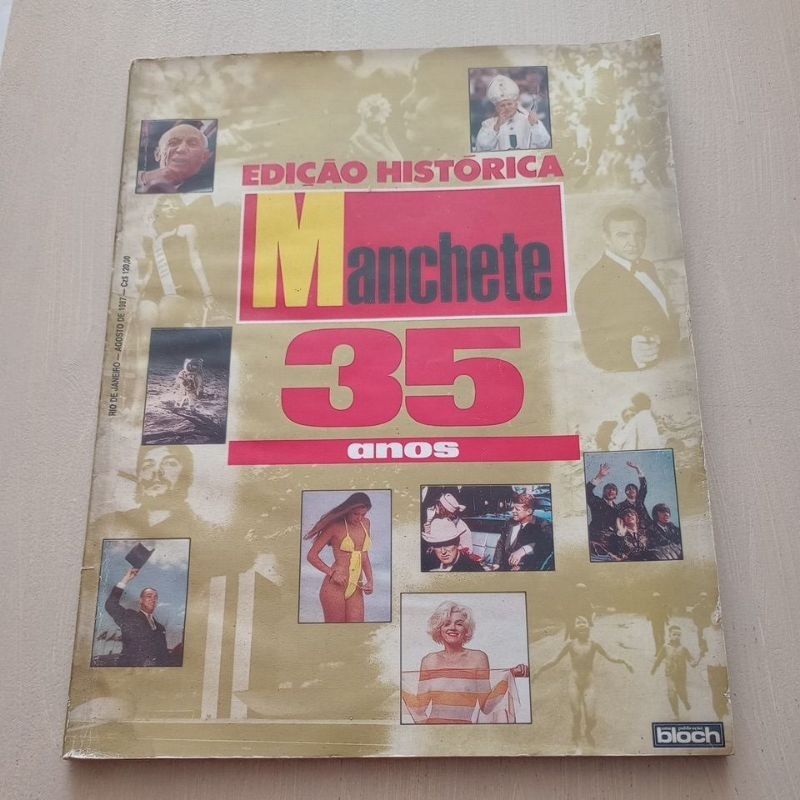 Revista Manchete edição história 35 anos - editora Bloch