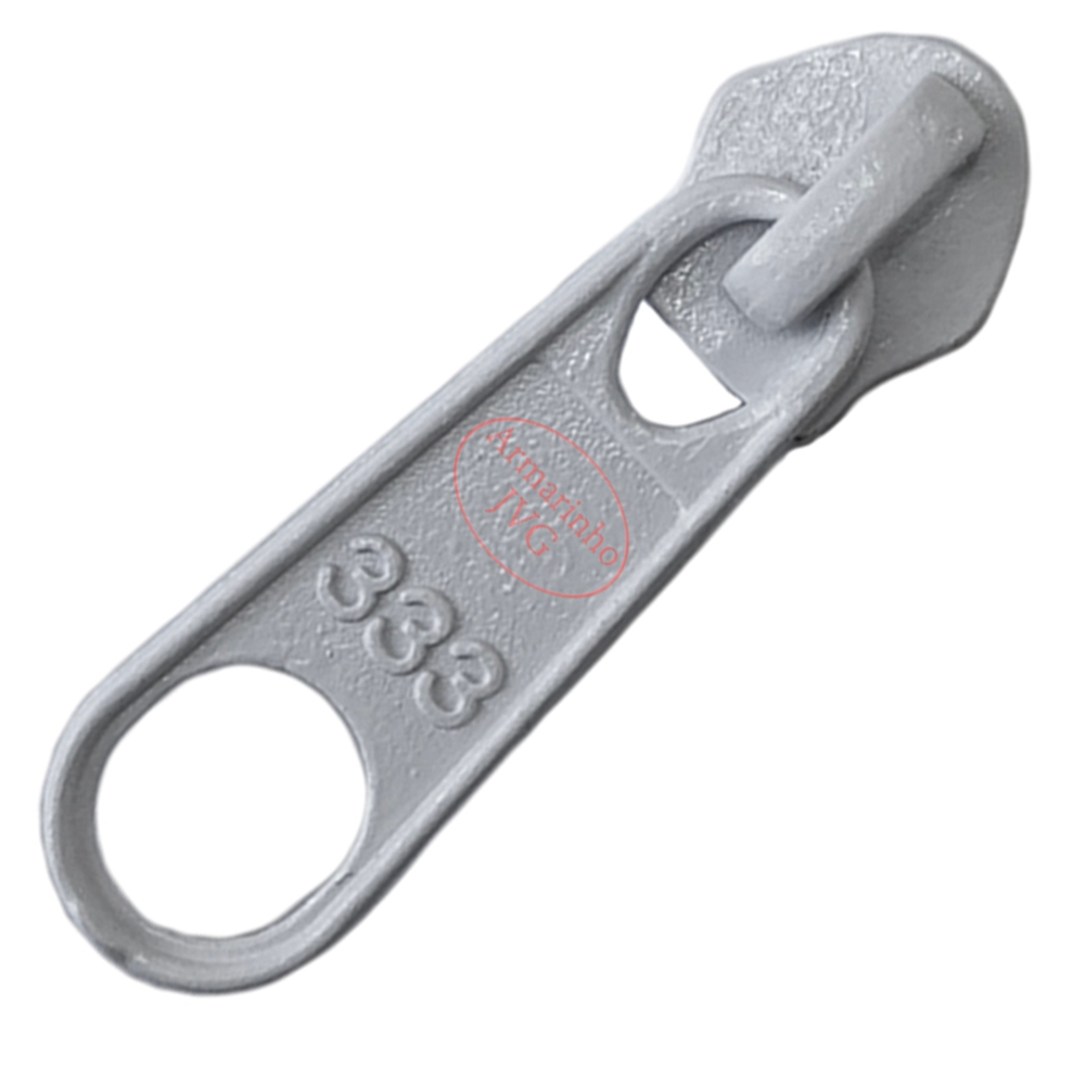 10un Cursor N°05/06 Branco Puxador Carrinho Zíper Bolsas