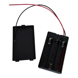 Suporte Para 3 Pilhas AAA Com Tampa E Liga Desliga em Oferta na Shopee