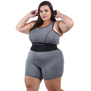 Conjunto de Academia feminino Top + Short Plus Size e Slim feminino G ao EXGG roupa fitness curves em Oferta na Shopee