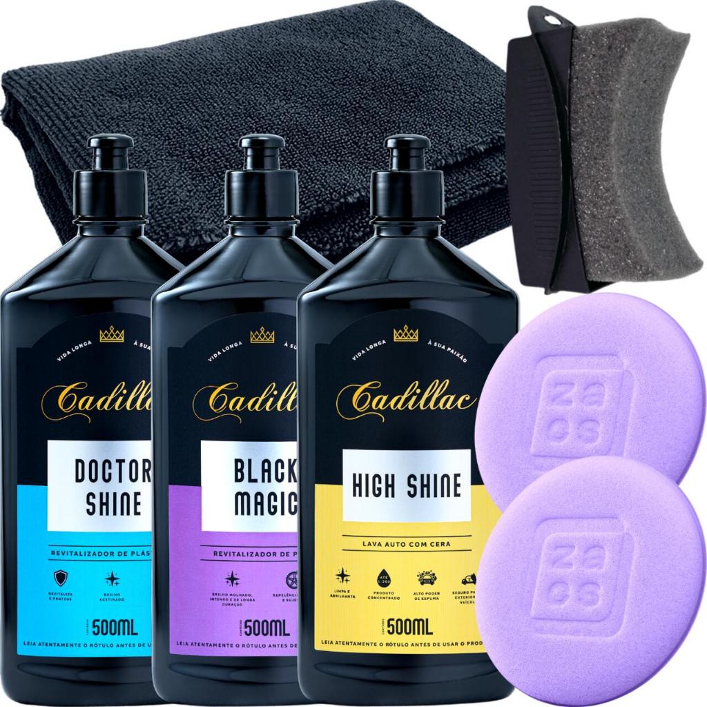 Kit Doctor Shine Black Magic High Shiner Cadillac Automotivo em Oferta na Shopee