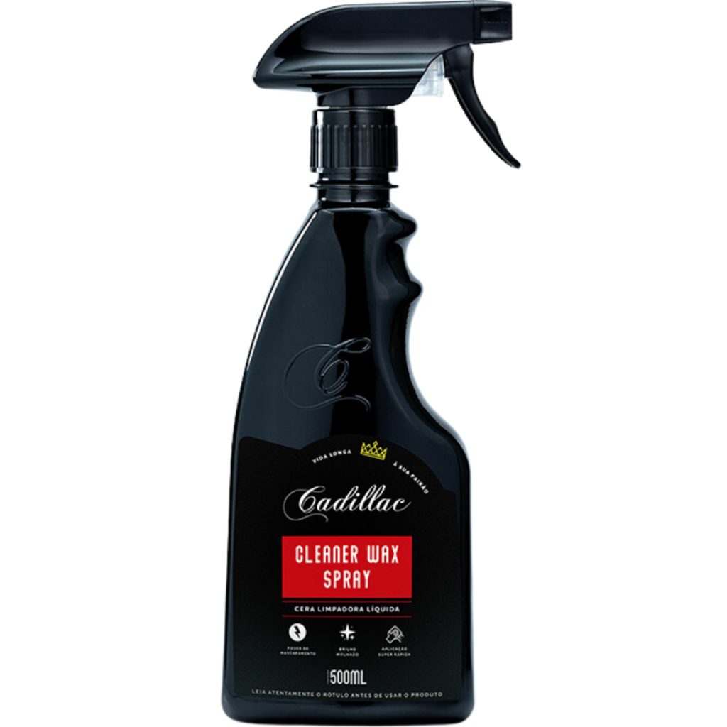 Cleaner Wax Spray 500ml Cera Limpadora Liquida Cadillac em Oferta na Shopee