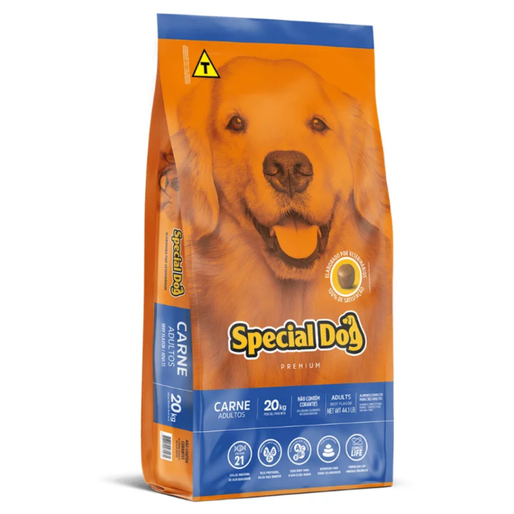 Ração Special Dog Para Cães Adultos Carne 20 kg