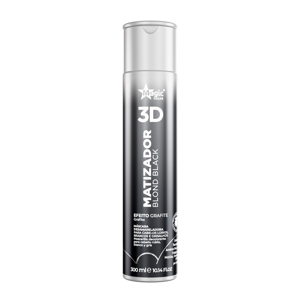 Matizador 3D Magic Color Blond Black - Efeito Grafite - 300ml em Oferta na Shopee