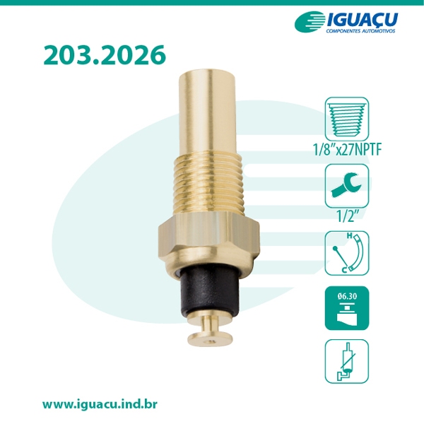 Sensor De Temperatura Painel Silverado Maxion S4 1997 A 2000 iguaçu 2026