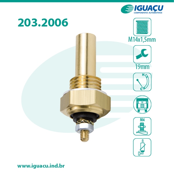 Sensor De Temperatura Painel Mercedes Onibus Diesel 1989 iguaçu 2006