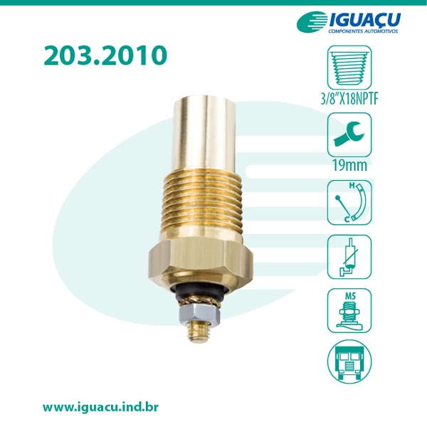 Sensor de Temperatura para  o Marcador de Temperatura do Painel