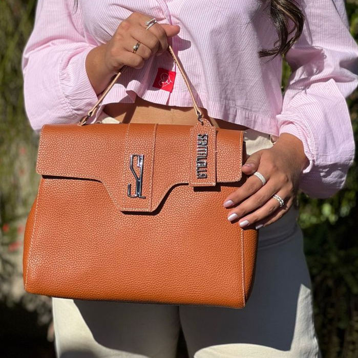 Bolsa de Luxo Feminina Grife Média Alça de Mão e Ombro Transversal Lançamento 2025