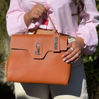 Bolsa de Luxo Feminina Grife Média Alça de Mão e Ombro Transversal Lançamento 2025 em Oferta na Shopee