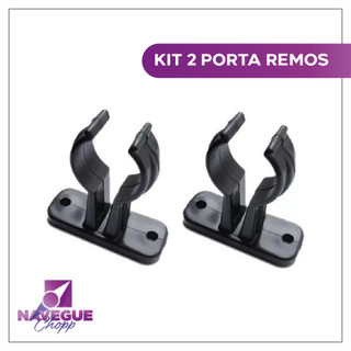 Suporte para 2 Remos em Plástico ABS Preto - Kit para Barco em Oferta na Shopee