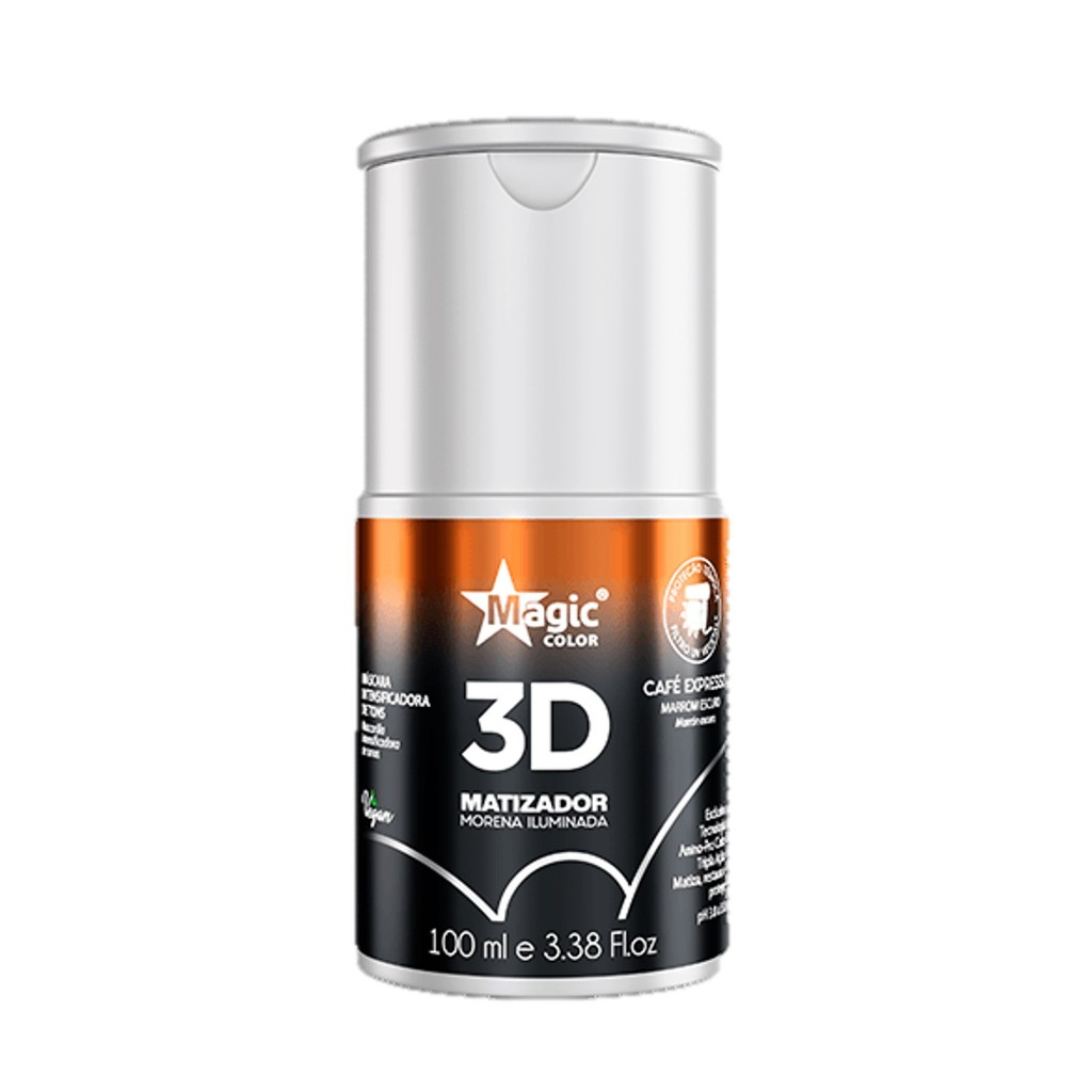 Matizador 3D Magic Color Morena Iluminada Café Expresso – Efeito Marrom Escuro 100ml em Oferta na Shopee
