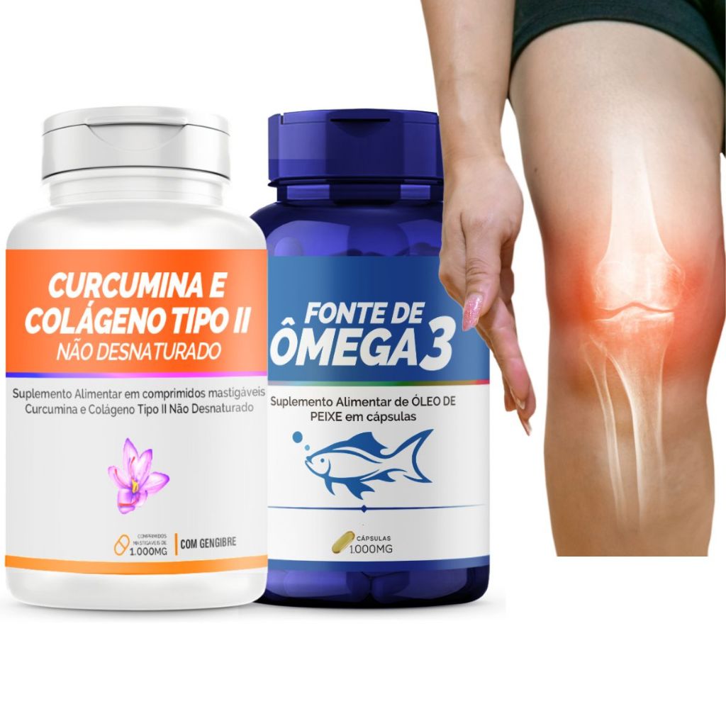 kit omega 3 curcumina colageno tipo 2 omega 3 1000mg colageno tipo 2 40mg
