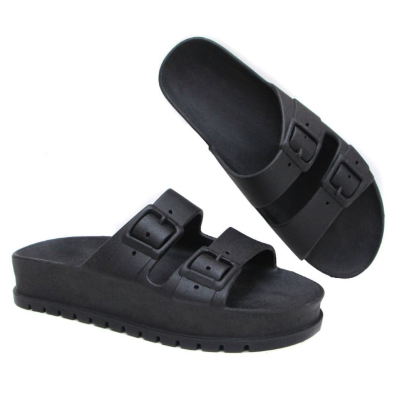 TAMANCO CHINELO BIRKEN ALTA FEMININO PAPETE SANDÁLIA SLIDE DUAS FIVELAS MODERNA ORTOPÉDICA em Oferta na Shopee