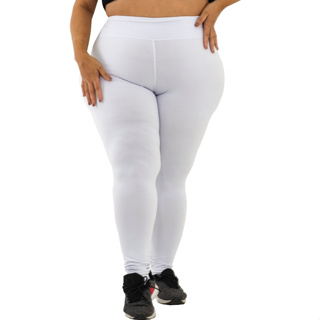 Calça legging Plus Size Poliamida Lisa zero Transparência em Oferta na Shopee