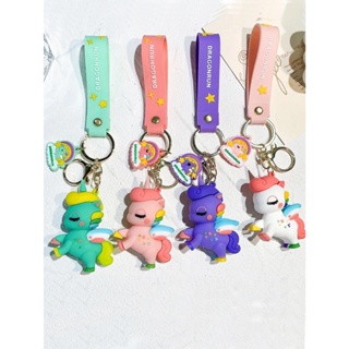 Kawaii PVC Soft Rubber para  Unicórnio, Estilo Anime, Chaveiro, Enfeites Acessórios, Brinquedos infantis, Presentes em Oferta na Shopee