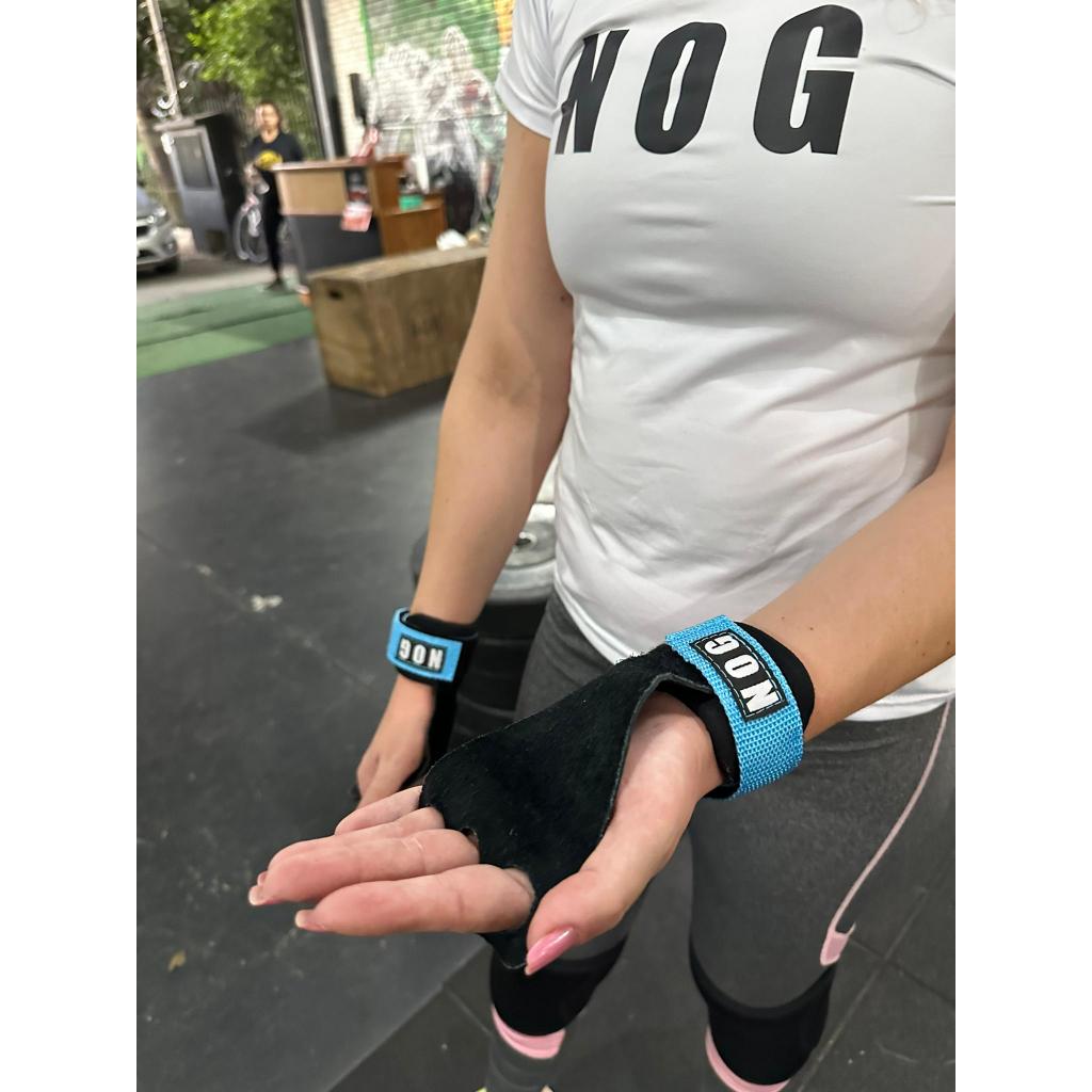 Luvas Par de Grip 3 furos Para Cross Pull Up Lpo Couro legitimo Fitness