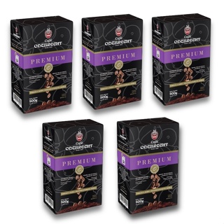 Kit 5 Pacotes de Café Odebrecht Torrado e Moido Premium Alto Vácuo 500g - 5 x 500g em Oferta na Shopee