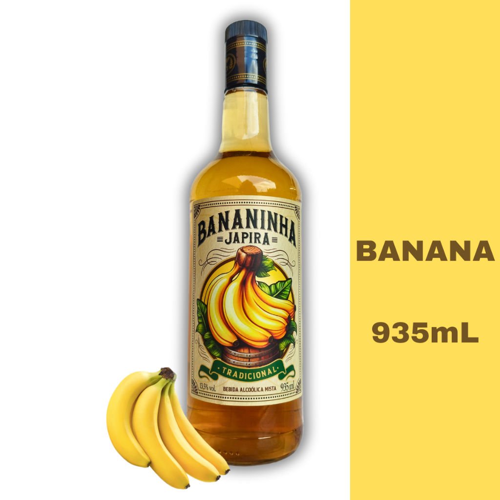 Licor de Banana Fino Japira Original Bananinha Exclusivo em Oferta na Shopee