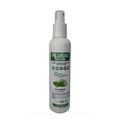 Fluido Contra Dores Musculares Articulares para Animais 100mL Biofarm