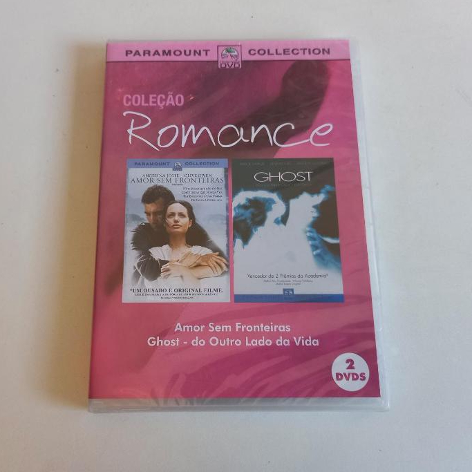 Dvd Coleção Romance - Amor Sem Fronteiras / Ghost - 2 Dvds Lacrado