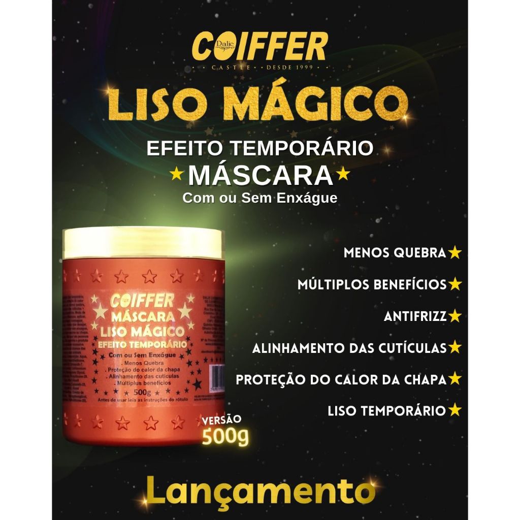 mascara liso magico coiffer 500g