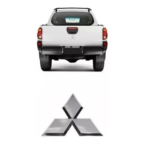 Emblema Logo Cromado Traseiro Mitsubishi L200 Triton 2007/14