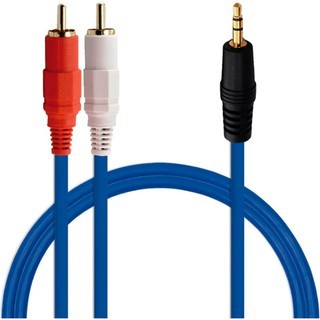 Cabo P2 X 2 Rca de Áudio Estéreo / Auxiliar 1.50m P/ Tv / Home Theater