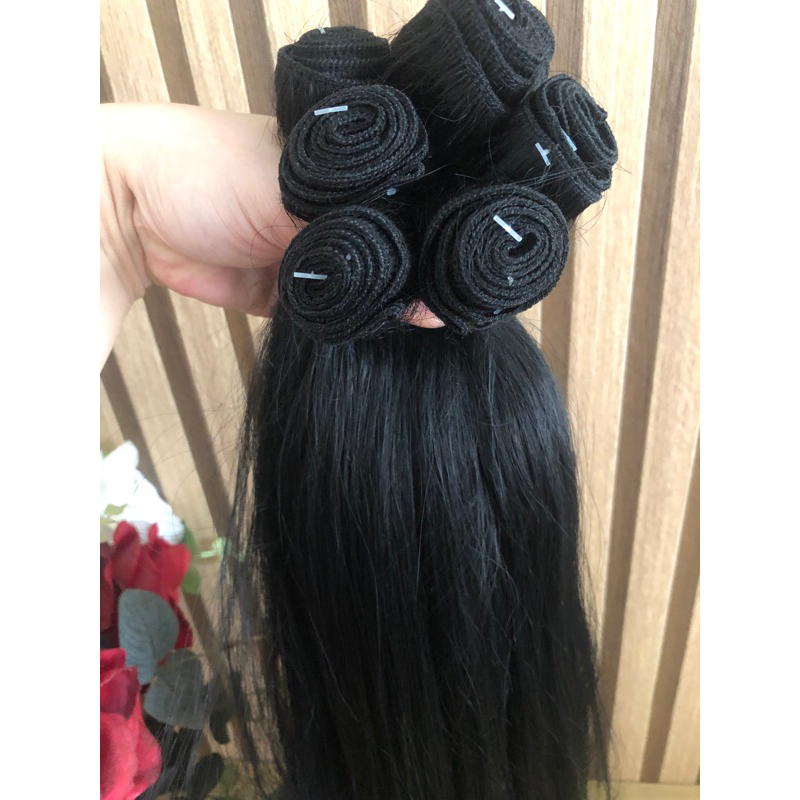 Cabelo Russo misturado c/ humano ✨65cm✨300g mega hair humanizado c/ cabelo natural + fibra russa aplique cabelo organico