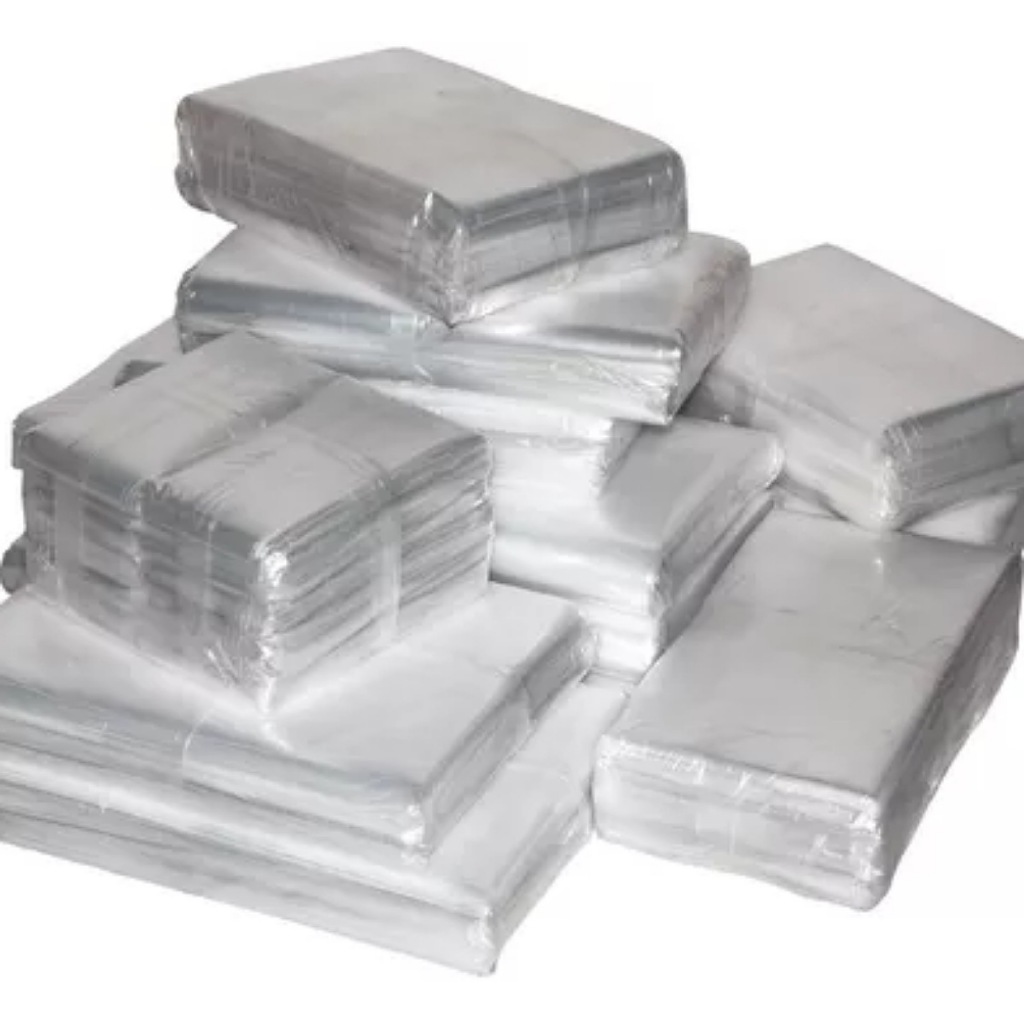 Saco Plástico Transparente Brilhante Pp 8x11 Pacote C/1.000 unidades
