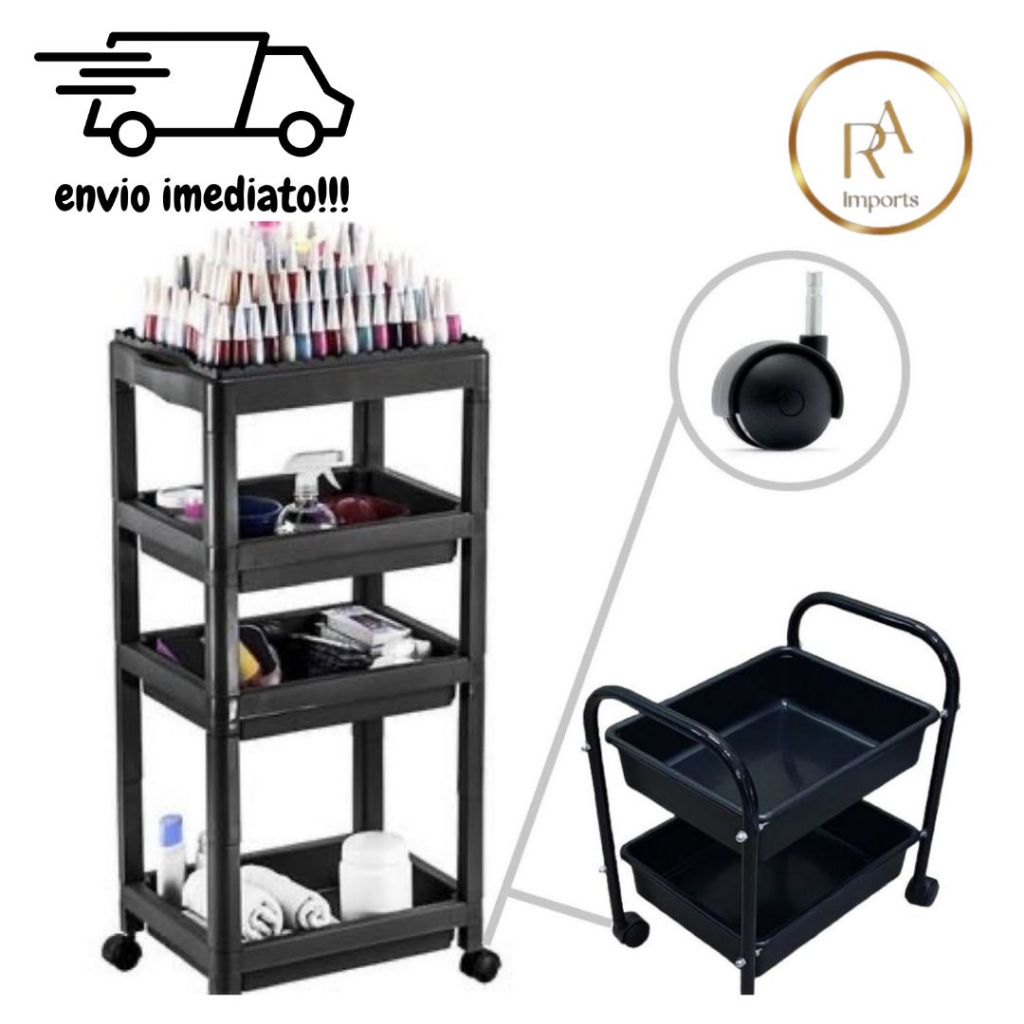 Rodinhas Rodízio Giratória 40mm Preto Cama Box Andador Cesta de Fruta Carrinho de Manicure 70kl em Oferta na Shopee