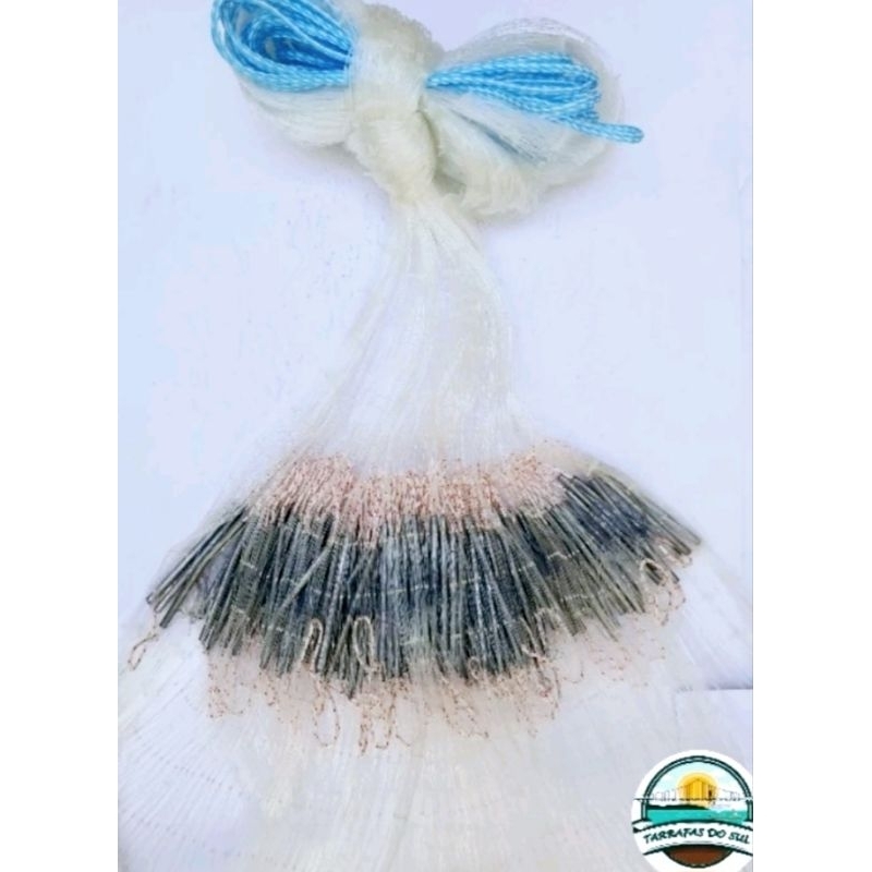Tarrafa De Pesca Malha 7 Fio 0.50 25 Metros 3.50 Altura Tilapia Carpa Cascudo