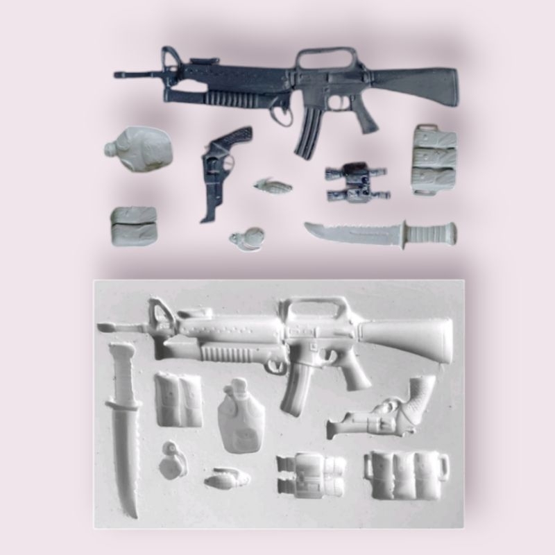 Molde de Silicone Kit Armas Fortnite cód 11