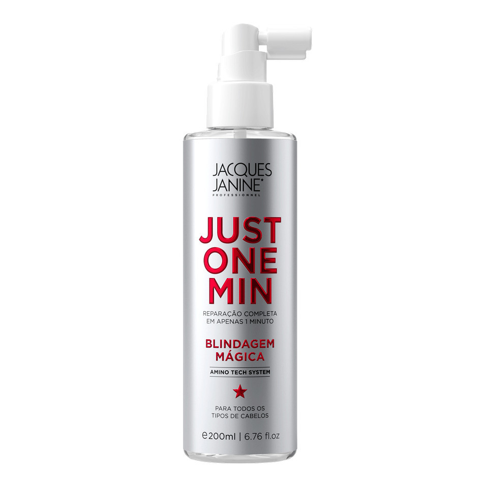 Spray Finalizador Blindagem Mágica Just One Min Jacques Janine 200ml em Oferta na Shopee