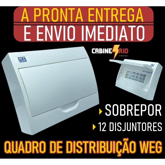 Quadro Distribuição 12 Disj. Sobrepor  Weg