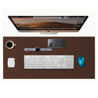 Mouse Pad grande deskpad 90x40 em Couro Sintético minimalista office em Oferta na Shopee