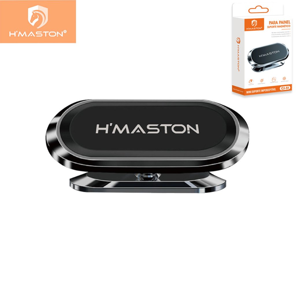 H'maston CJ-51 Suporte Veicular Magnético Para Carro Celular Universal 360°