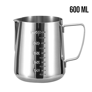 Jarra Leiteira Aço Inox Leiteira Pitcher Barista Cremeira Latte Art para Café 600 ml em Oferta na Shopee