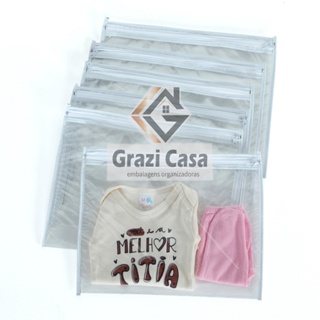 Kit 6x Saquinhos  multiuso organizadores de malas para maternidade Bebe  Primeiras Trocas em Oferta na Shopee