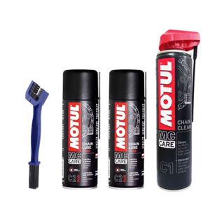 Kit Motul C1 + C2 + Escova Para Limpeza em Oferta na Shopee