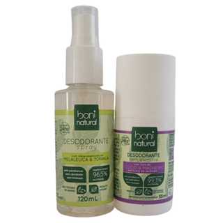 01 Spray de melaleuca +01 Roll-on Coco e Magnésio.Boni Natural em Oferta na Shopee
