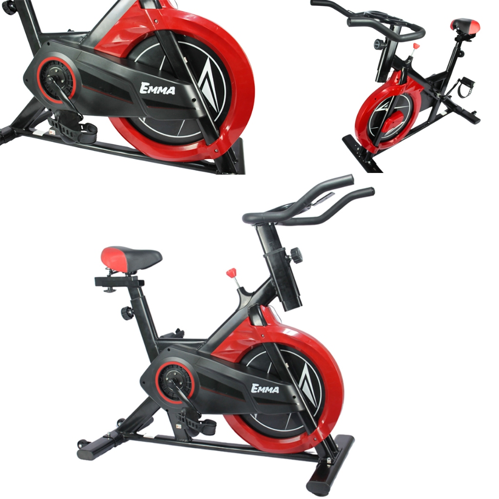 Bicicleta Ergométrica knakasaki Para Spinning Preta Cor Preto/Vermelho