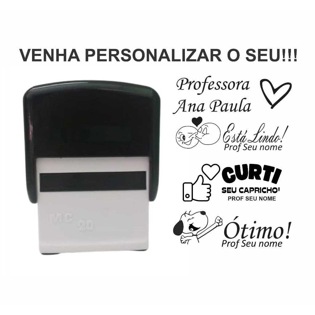 Carimbo Personalizado do seu jeito em Oferta na Shopee