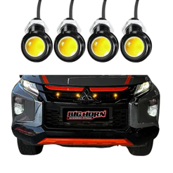 Kit 4 Luz De Grade Led laranja Caminhonete Pick Ups Premium Importado