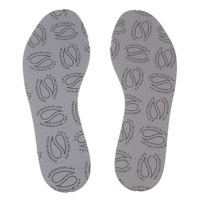 3 Pares de Palmilhas Anti Bacteriana, Anti Odor, Fina Leve 120